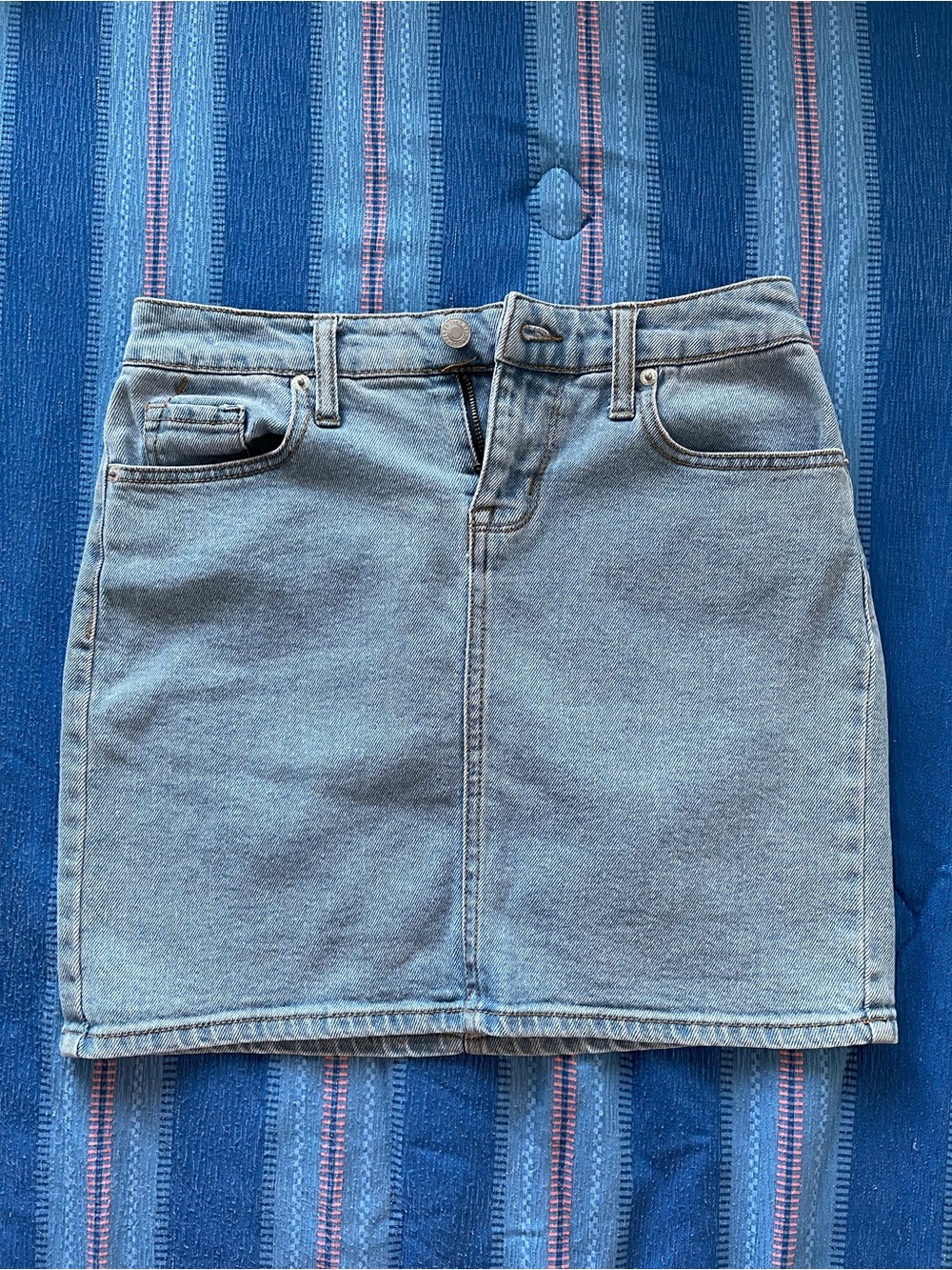 Mossimo Supply Co. Light Blue Denim Mini Skirt-Size 2/26
